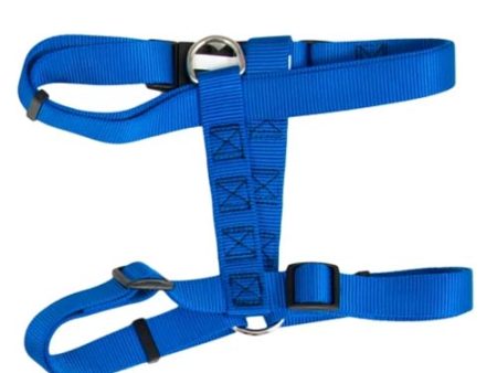 Petmate Adjustable Nylon Dog Harness Blue 2cm x 71-91cm Supply