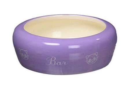 Zolux Purple Ceramic Bowl 300ml Hot on Sale