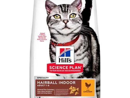 Hill s Science Plan Hairball Indoor Adult Cat Food with Chicken 3kg Cheap