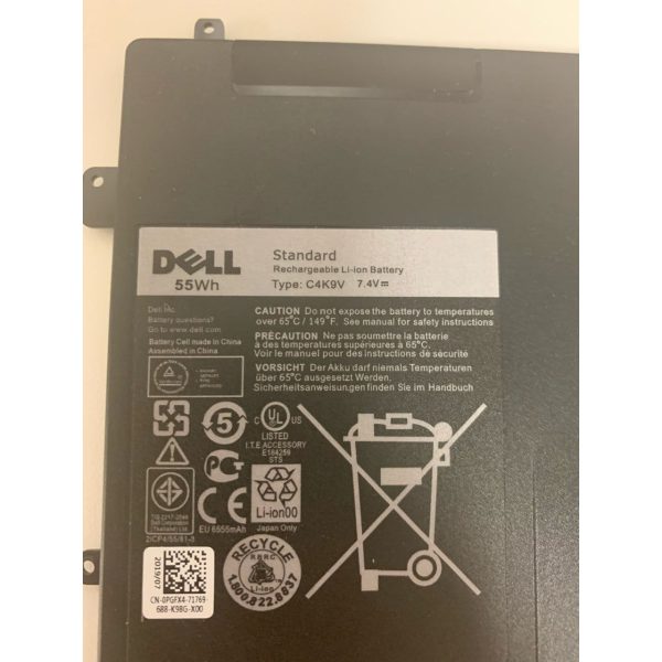 New Genuine Dell XPS 12 9Q33 12-L221x XPS 12D-1708 Battery 55Wh For Discount