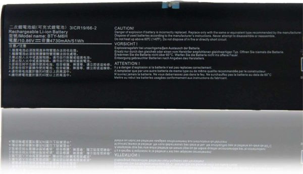 New Genuine MSI BTY-M6H 3ICR19 65-2 Battery 51Wh Discount