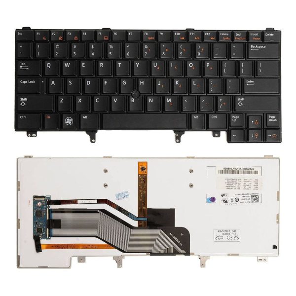 Dell Latitude E5420 E6220 E6230 E6320 E6330 E6420 E6430 E6440 Backlit Keyboard With Pointer 4CTXW 04CTXW 0CN5HF CN5HF Online now