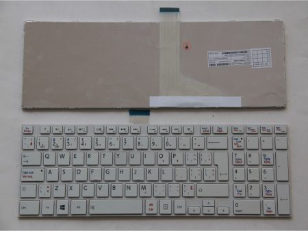 Toshiba Satellite C850 C850D C855 C855D C870 Canadian Bilingual keyboard White H000046020 Hot on Sale