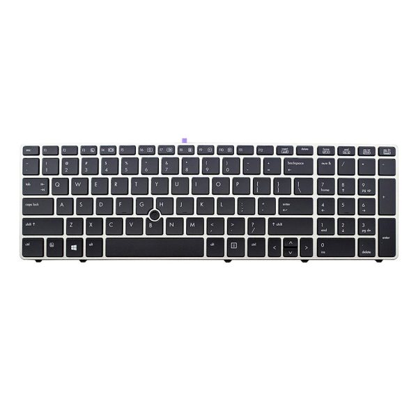 New HP Elitebook Black Keyboard with Silver Frame & Pointer SN5108 SG-39200-XUA Discount