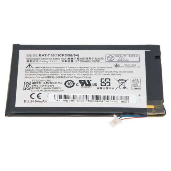 New Genuine Acer Iconia Tab B1 B1-A71 Tablet Battery 10Wh Discount