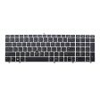 New HP Elitebook 8560P Black Keyboard with Silver Frame & Pointer 641179-001 55010KT00-289-G Sale